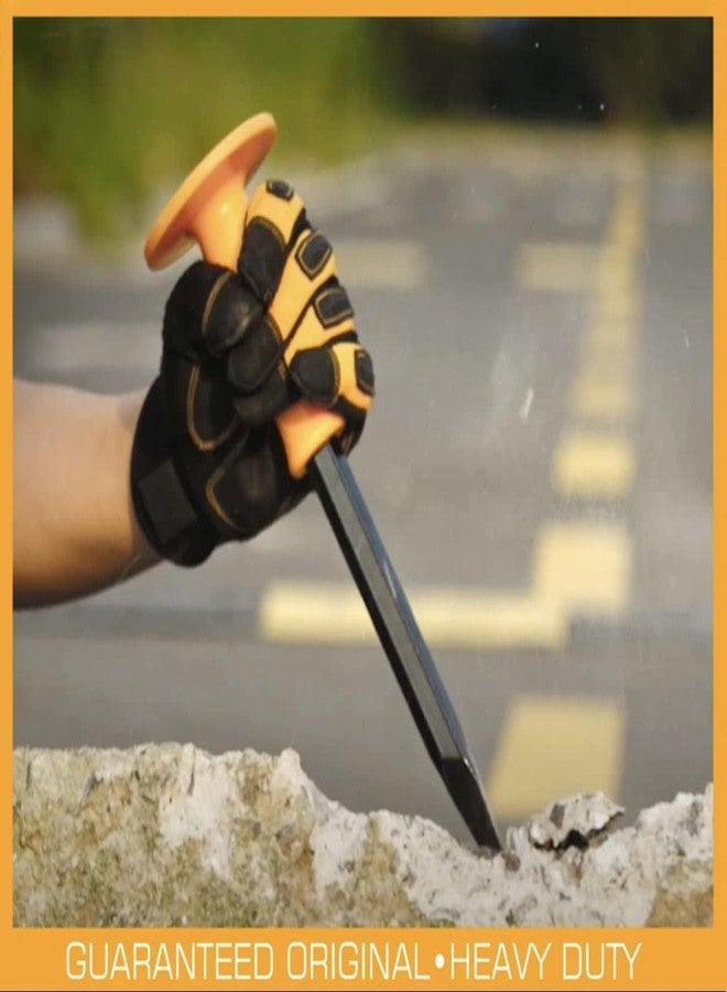 Matiko METAL CHISEL, FLAT HEAD CHISEL WITH HAND GUARD FOR CONCRETE CUTTING EDGE (12INCHES) - Image 4